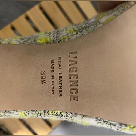 L’AGENCE Eloise Pump in Yellow Tweed - Picture 5 of 7